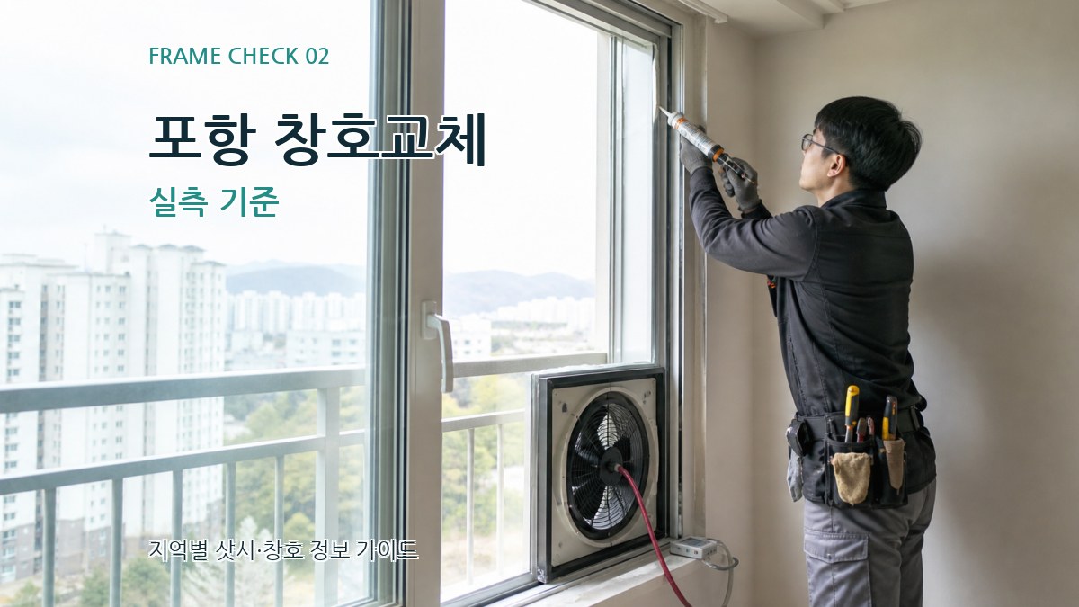 포항 창호교체 실측 기준