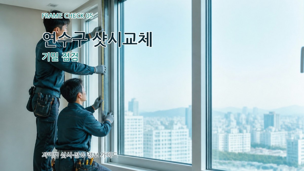 연수구 샷시교체 기밀 점검