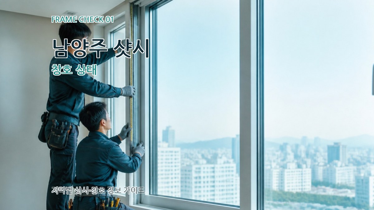 남양주 샷시 창호 상태