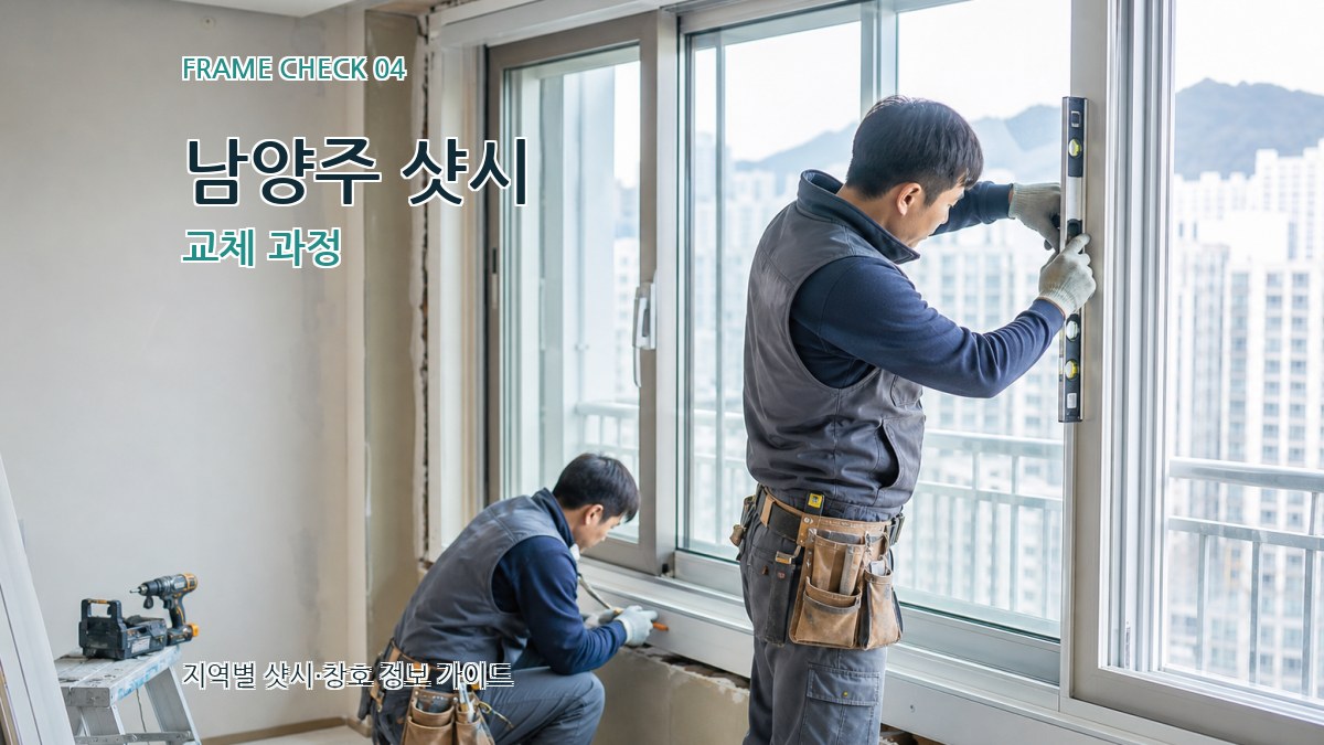 남양주 샷시 교체 과정