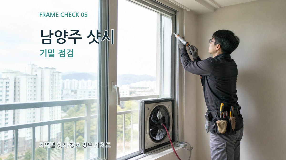 남양주 샷시 기밀 점검