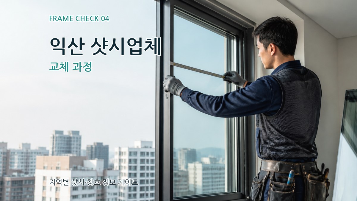 익산 샷시업체 교체 과정