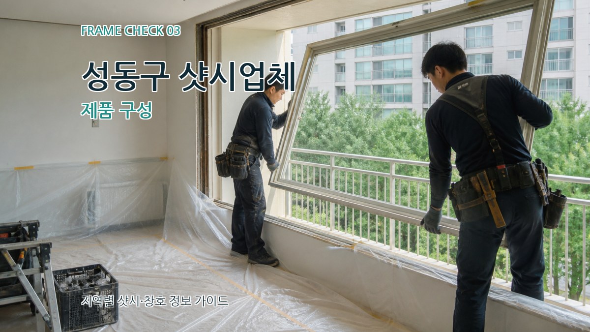 성동구 샷시업체 제품 구성