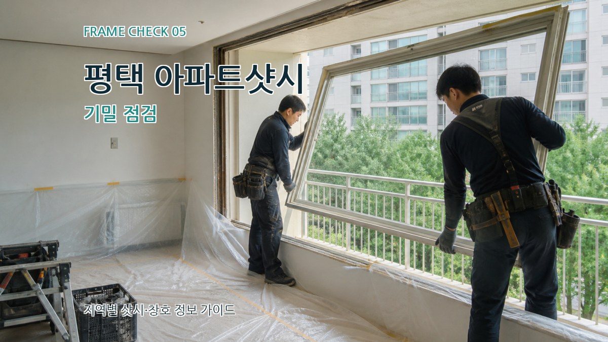 평택 아파트샷시 기밀 점검