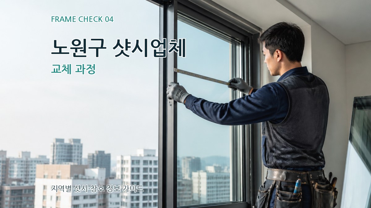 노원구 샷시업체 교체 과정