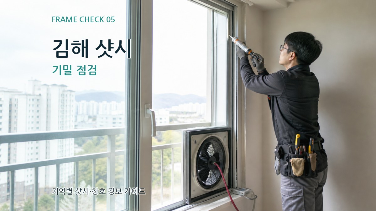 김해 샷시 기밀 점검