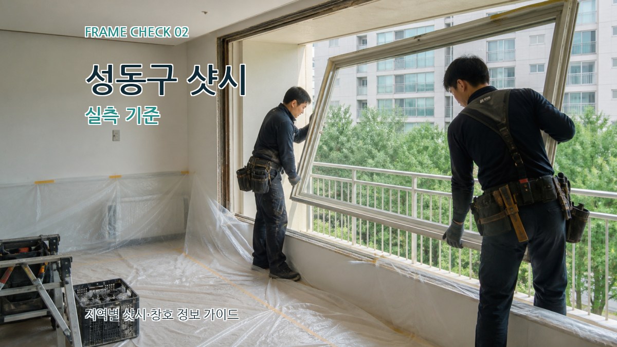 성동구 샷시 실측 기준