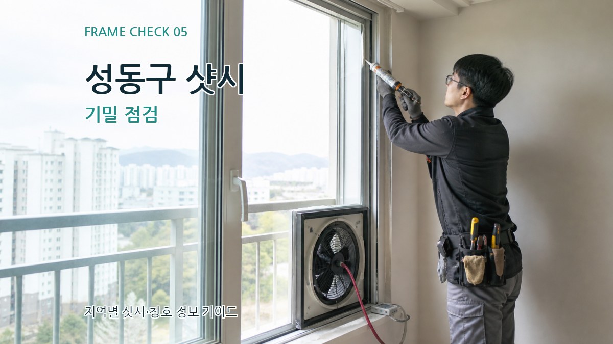 성동구 샷시 기밀 점검