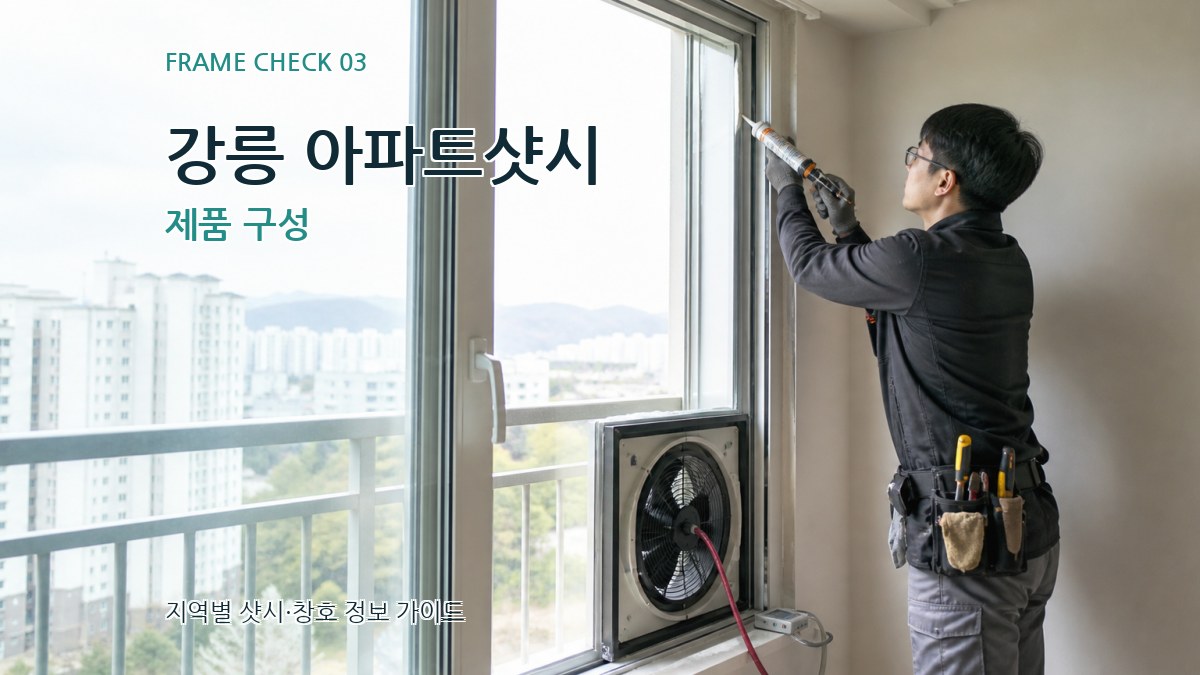 강릉 아파트샷시 제품 구성