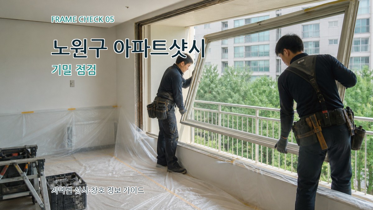 노원구 아파트샷시 기밀 점검