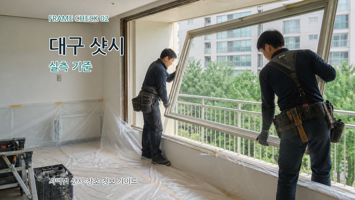 대구 샷시 실측 기준