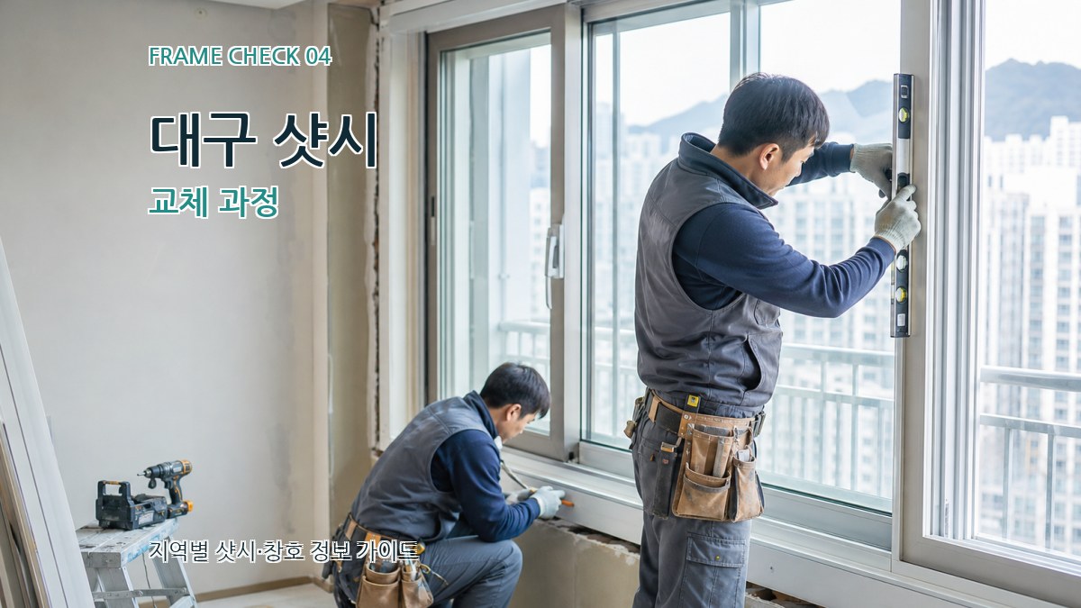 대구 샷시 교체 과정