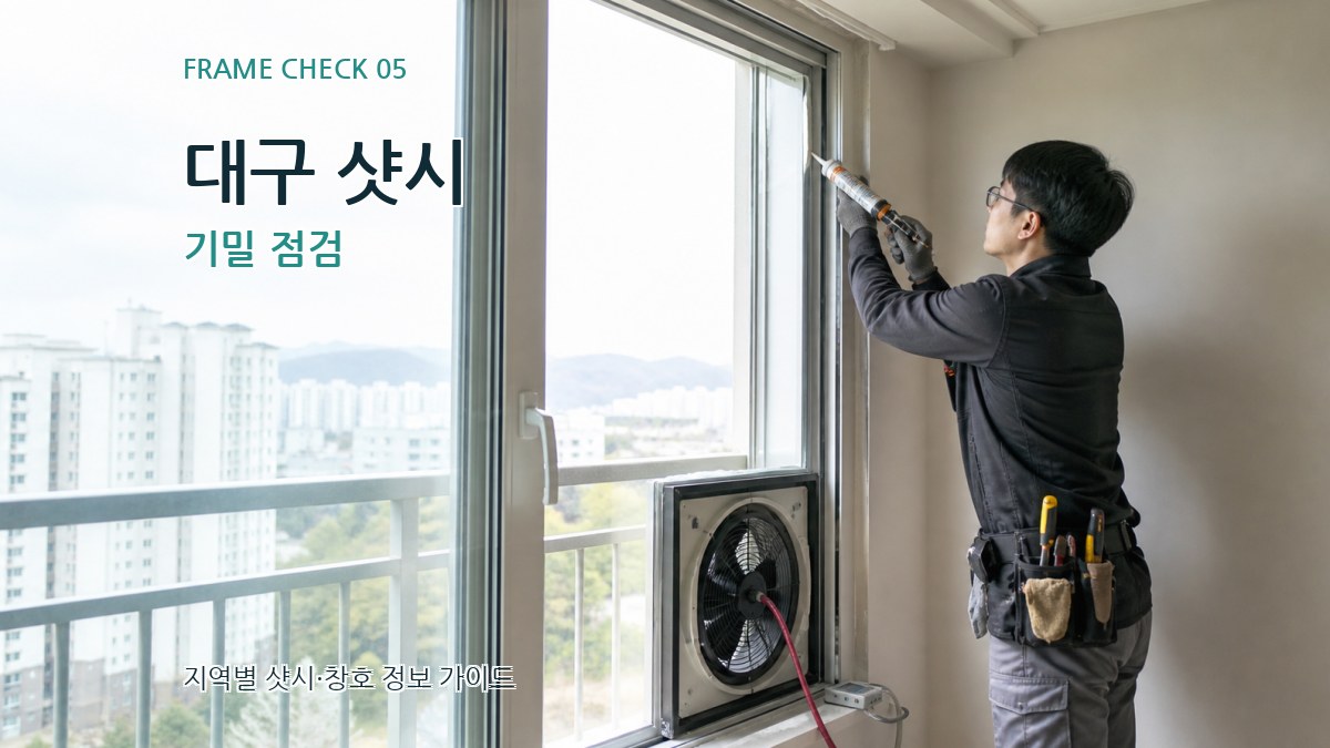 대구 샷시 기밀 점검
