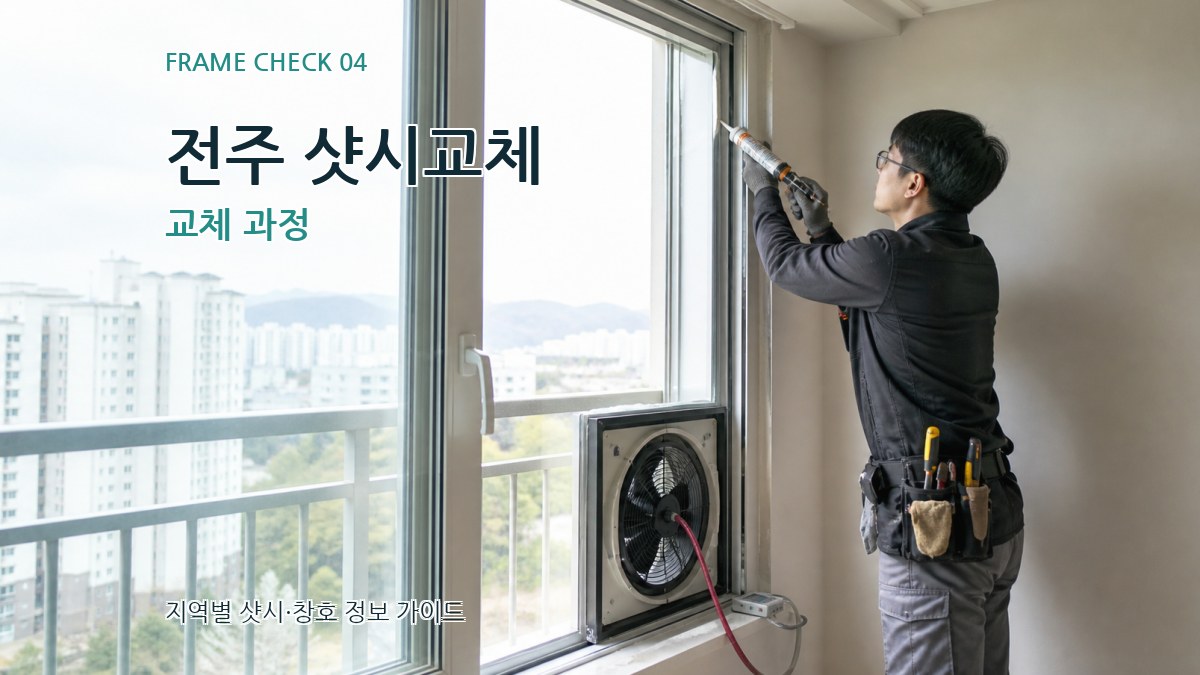 전주 샷시교체 교체 과정