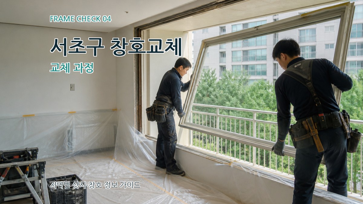 서초구 창호교체 교체 과정