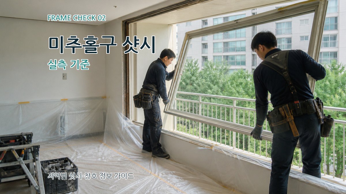 미추홀구 샷시 실측 기준