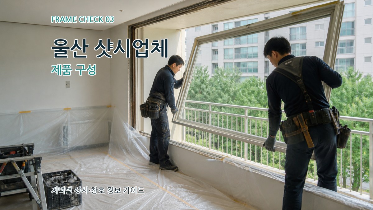 울산 샷시업체 제품 구성