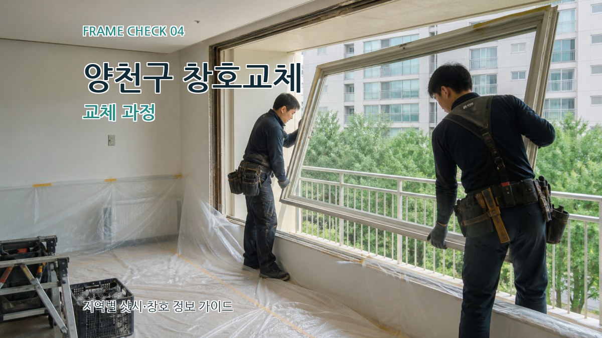양천구 창호교체 교체 과정