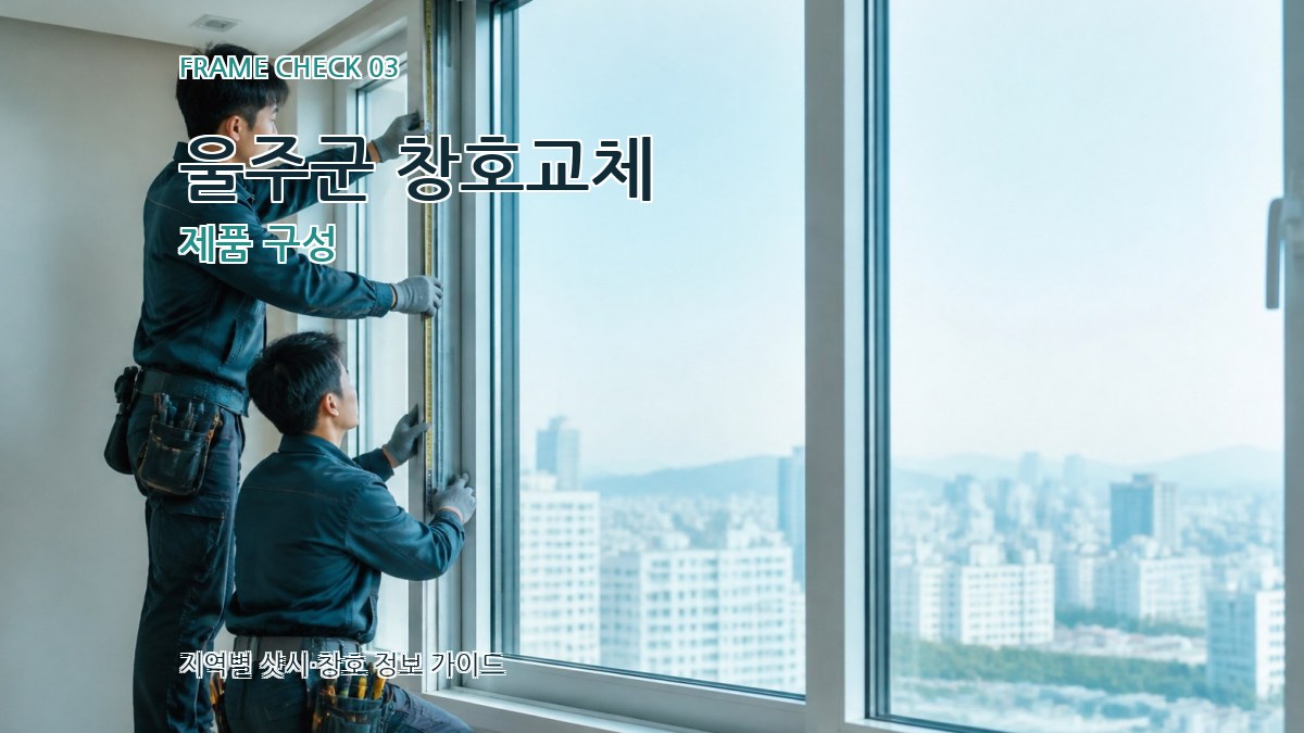 울주군 창호교체 제품 구성