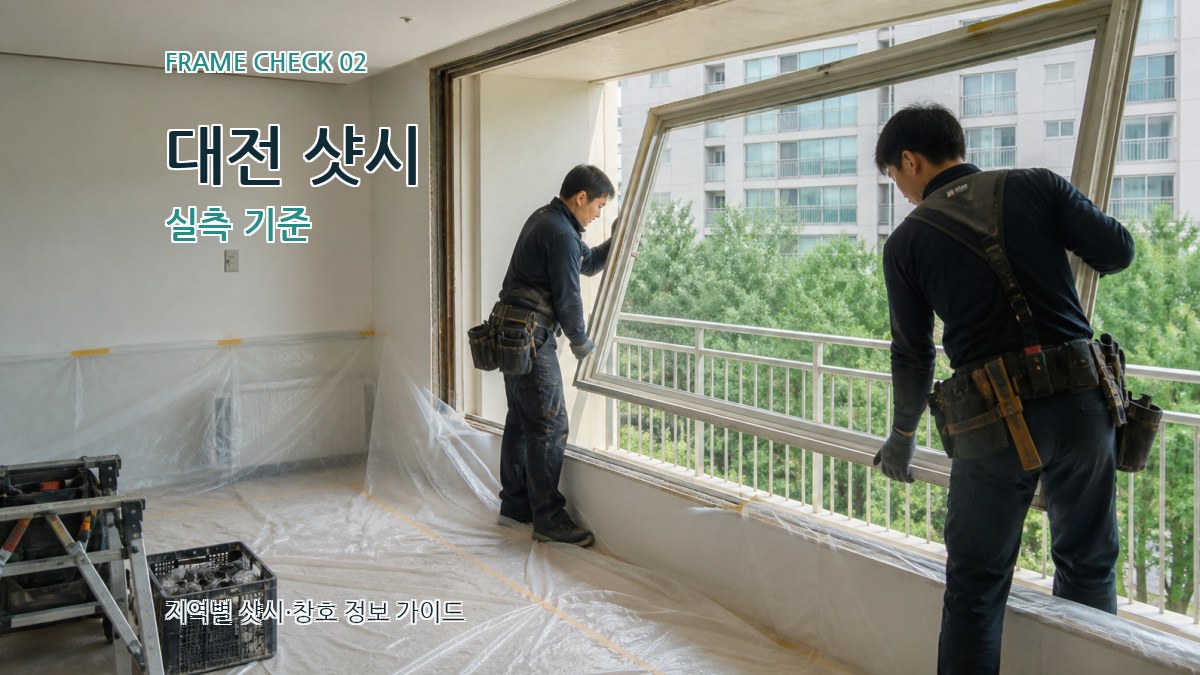 대전 샷시 실측 기준