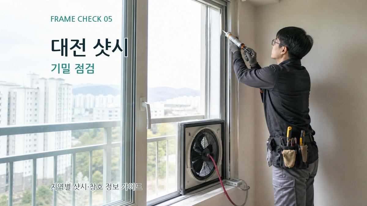 대전 샷시 기밀 점검