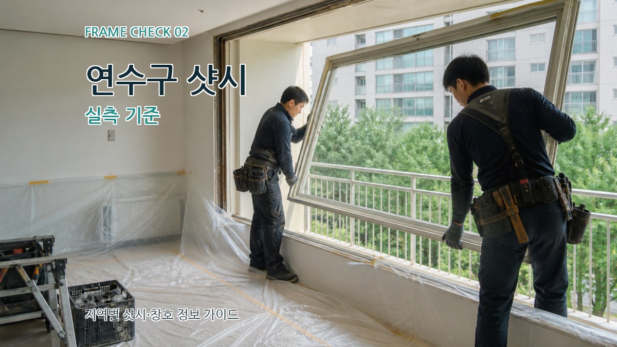 연수구 샷시 실측 기준