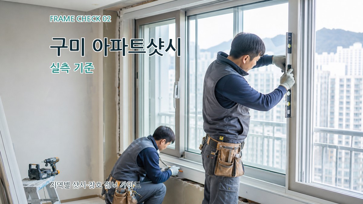 구미 아파트샷시 실측 기준