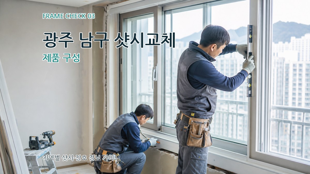 광주 남구 샷시교체 제품 구성