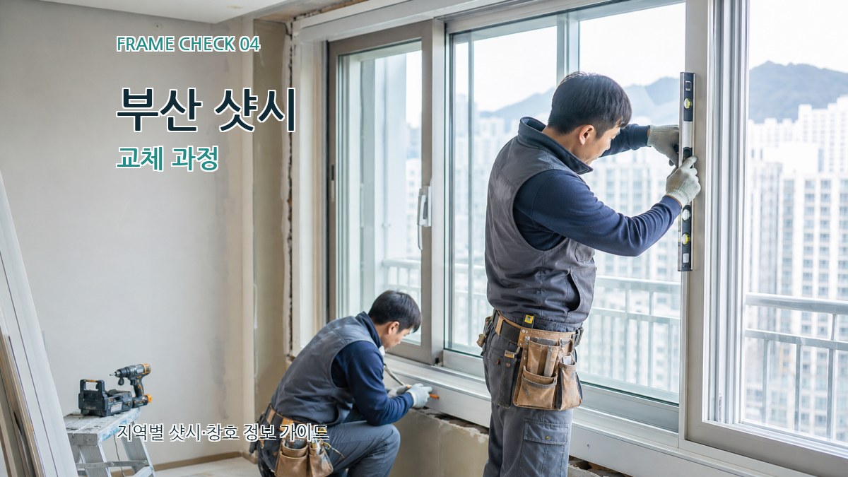 부산 샷시 교체 과정