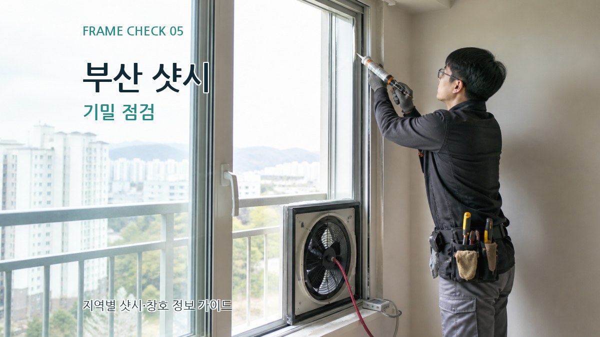 부산 샷시 기밀 점검