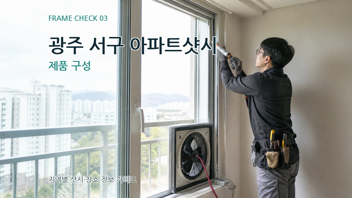 광주 서구 아파트샷시 제품 구성