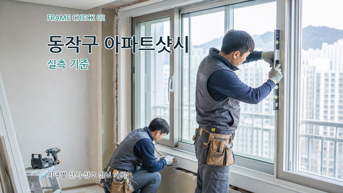 동작구 아파트샷시 실측 기준