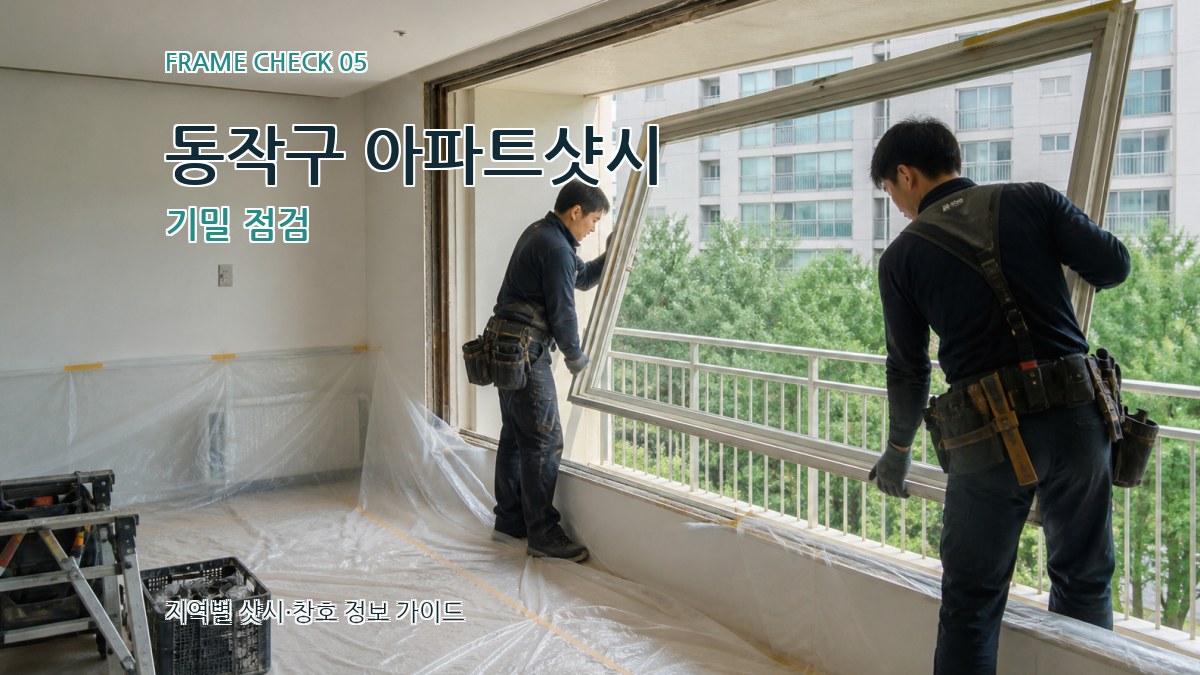 동작구 아파트샷시 기밀 점검