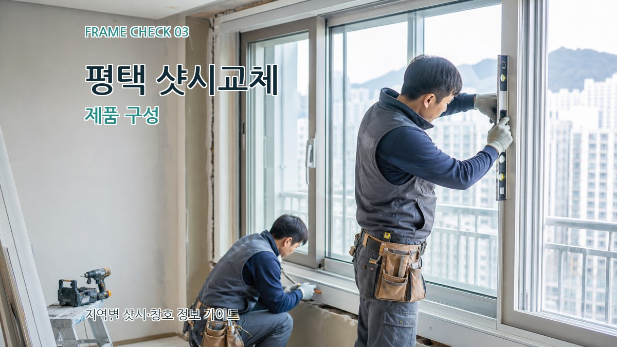 평택 샷시교체 제품 구성