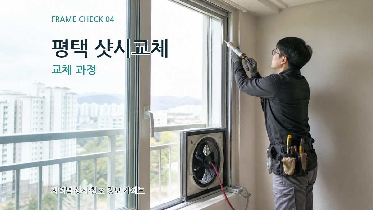 평택 샷시교체 교체 과정