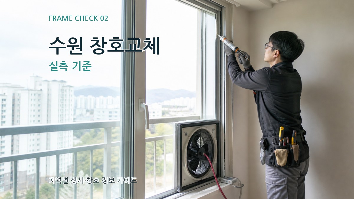 수원 창호교체 실측 기준