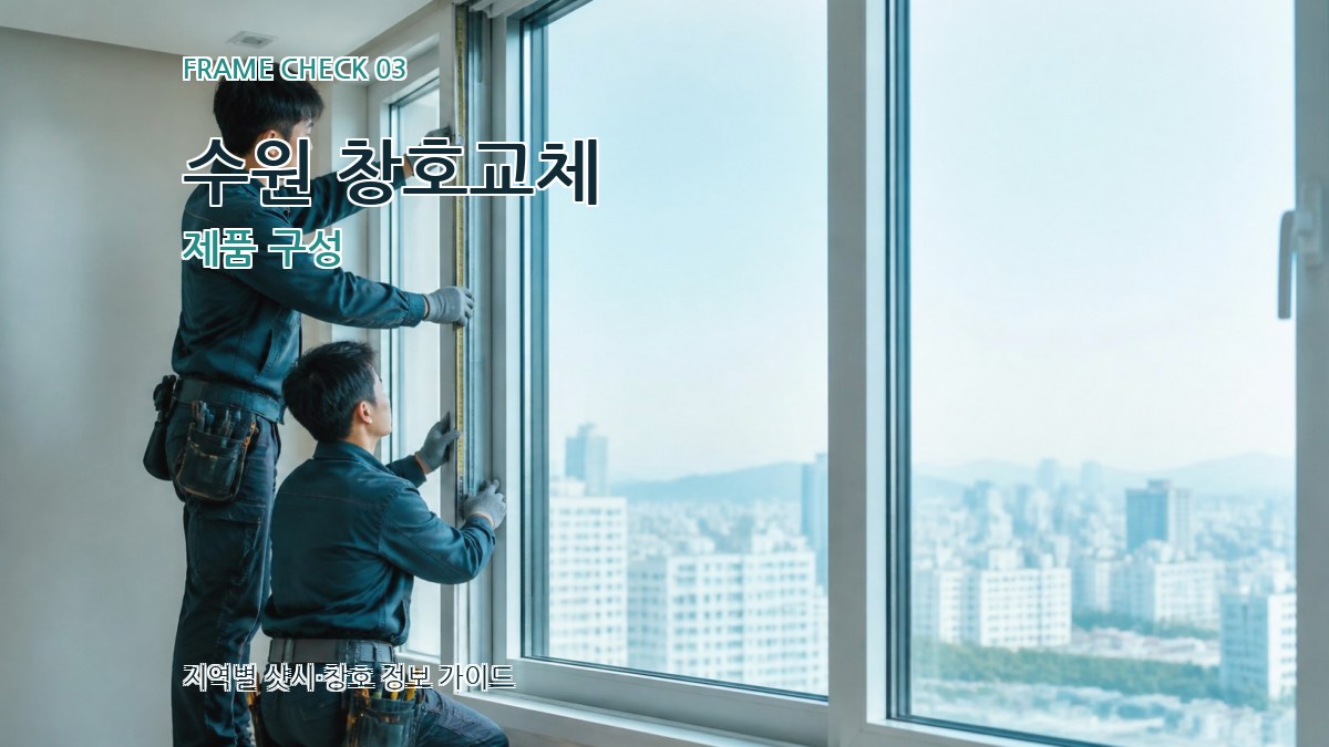 수원 창호교체 제품 구성