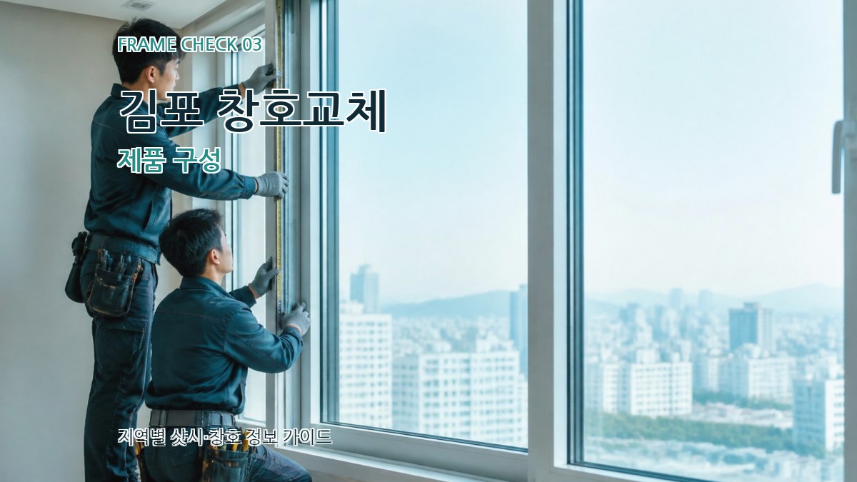 김포 창호교체 제품 구성