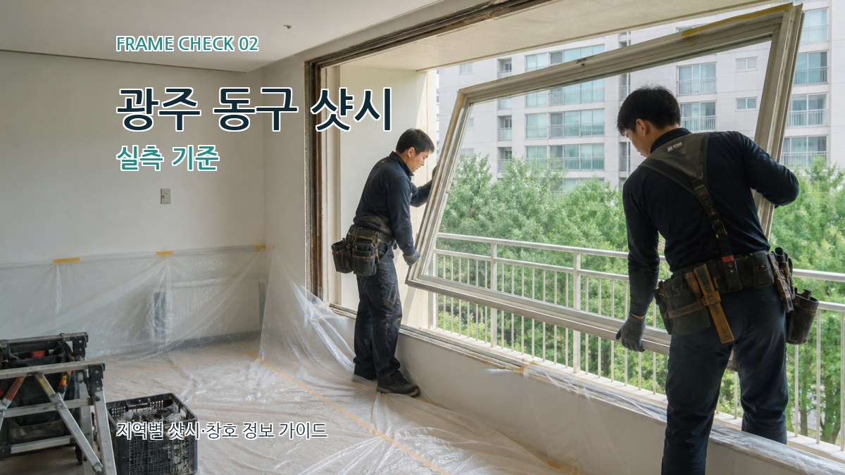광주 동구 샷시 실측 기준