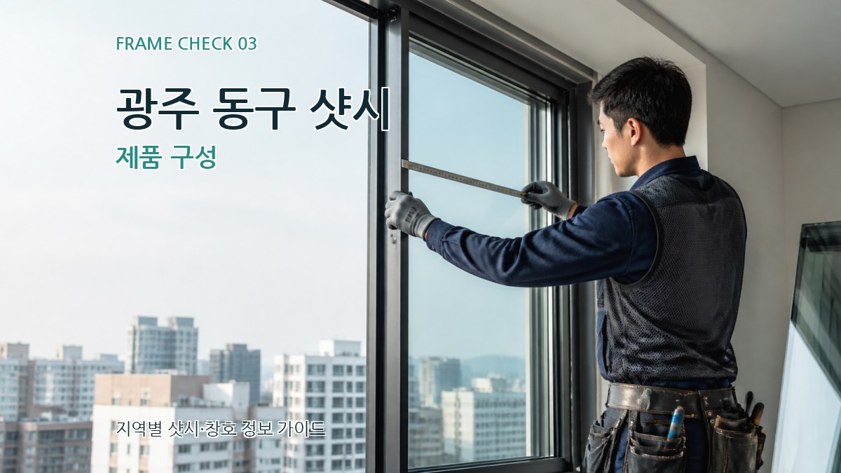 광주 동구 샷시 제품 구성