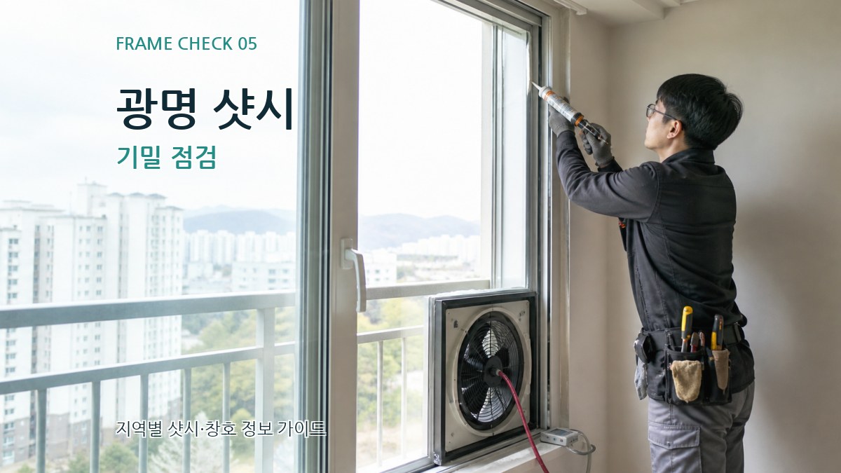 광명 샷시 기밀 점검