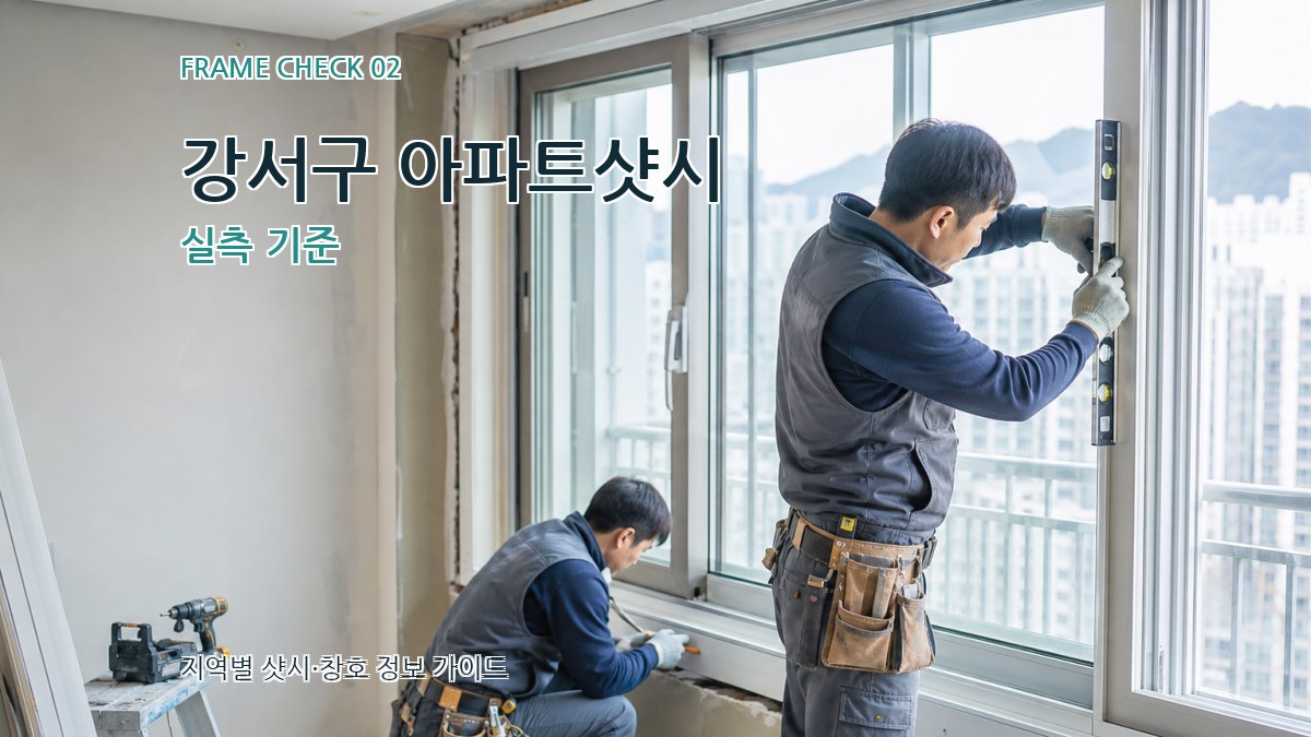 강서구 아파트샷시 실측 기준