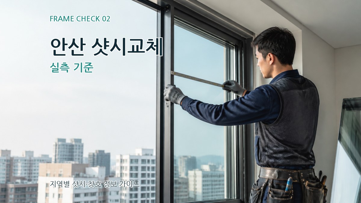 안산 샷시교체 실측 기준
