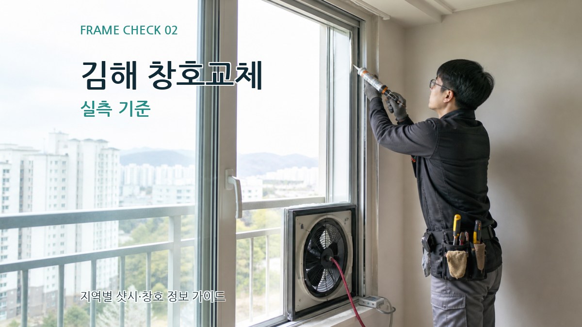 김해 창호교체 실측 기준