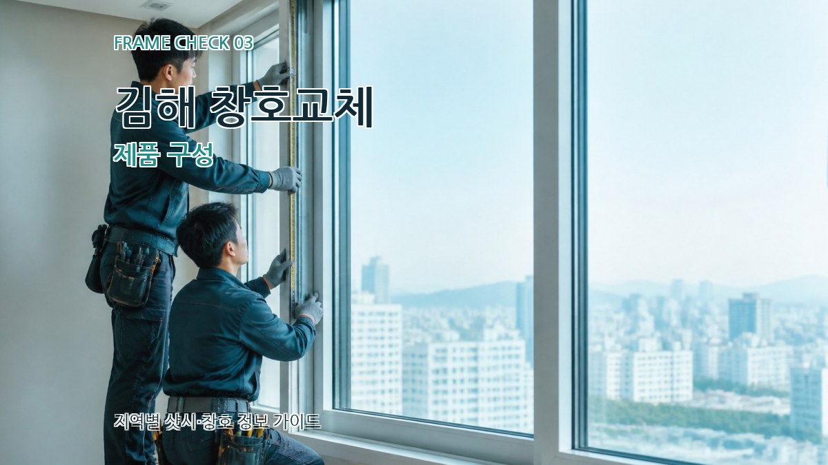김해 창호교체 제품 구성