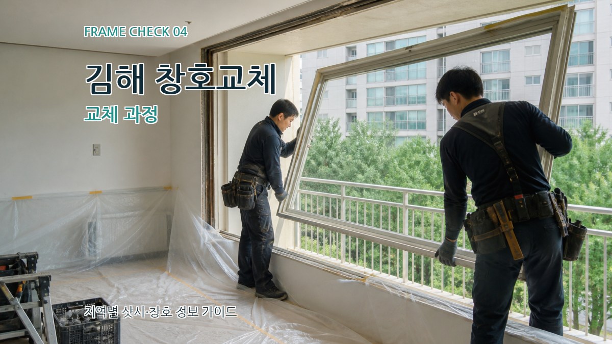 김해 창호교체 교체 과정