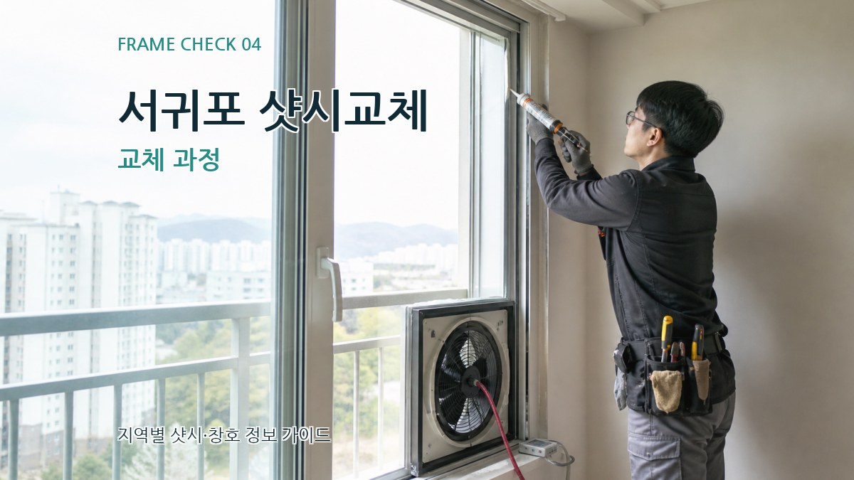 서귀포 샷시교체 교체 과정