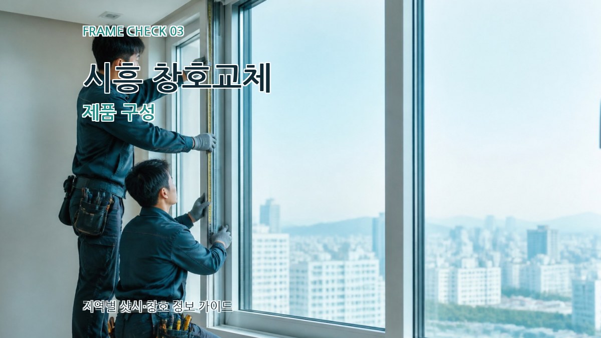 시흥 창호교체 제품 구성