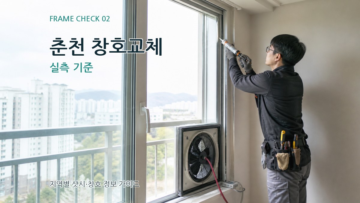 춘천 창호교체 실측 기준