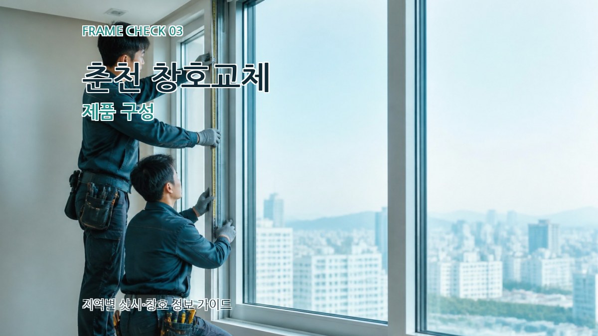 춘천 창호교체 제품 구성